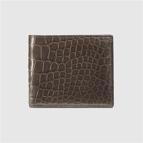 gucci mens crocodile wallet|gucci men's wallet used.